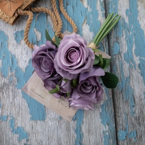 DY1-4549 Svatební nabídka pro přímý prodej umělých květinových kytic Rose Factory