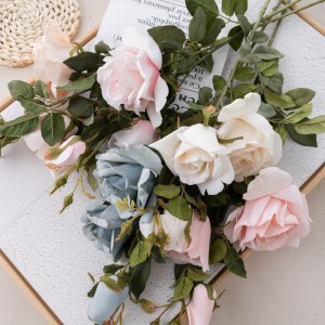 DY1-6567 Dirbtinių gėlių rožių karštas pardavimas sodo vestuvių dekoravimui