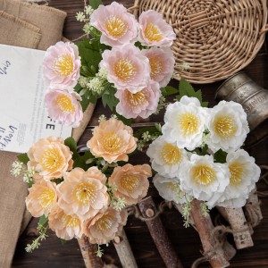 MW55718 Künstlicher Blumenstrauß Pfingstrose Heißer Verkauf Partydekoration