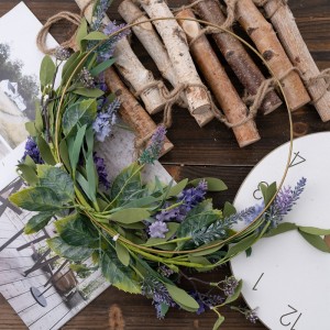 CL54525 Artificial Paj wreath Lavender pheej yig Wedding Centerpieces