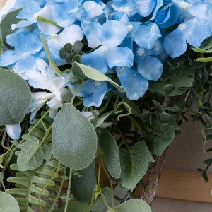 CL54528 Umělý květinový věnec Hydrangea Factory přímý prodej dekorativní květina