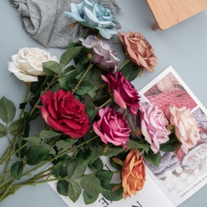 CL04502 Fleur artificielle Rose Décoration de mariage de jardin populaire