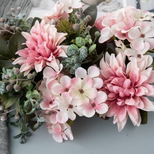 CL04506 Букет од вештачко цвеќе Далија топла продажба за свадба