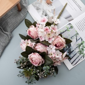 CL04516 دسته گل مصنوعی گل رز مرکز عروسی محبوب