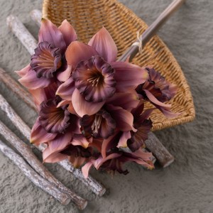 CL77521 Artipisyal na Flower Bouquet Daffodil De-kalidad na Wedding Centerpieces