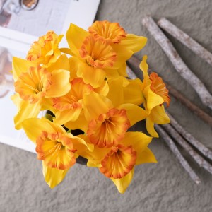 CL77522 Ubaxa Artificial Bouquet Daffodils Warshada Iibka tooska ah ubaxa qurxinta
