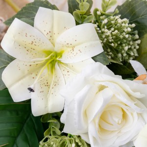 CL81502 인공 꽃 꽃다발 백합 뜨거운 판매 정원 웨딩 장식