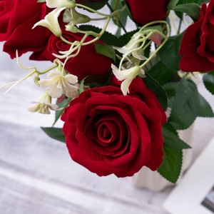 CL86503 Künstlicher Blumenstrauß Rose Großhandel Hochzeit Mittelstücke
