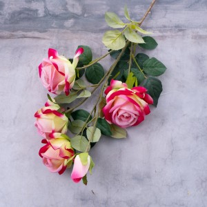 گل رز مصنوعی MW03502 گل تزئینی با کیفیت بالا
