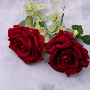 MW03503 atifisyèl flè Rose meyè kalite dekoratif flè ak plant yo