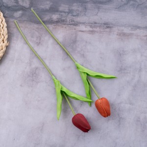 MW08515 Tulipanu di fiori artificiali Decorazione di matrimoniu di giardinu di alta qualità