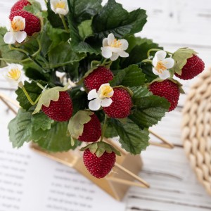 DY1-3610 Artipisyal na Flower Plant Strawberry Realistic Party Dekorasyon