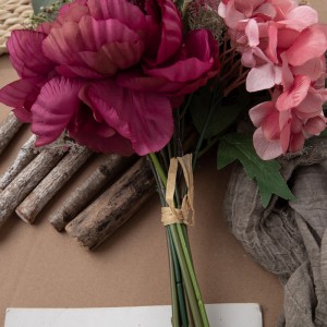 DY1-4005 ช่อดอกไม้ประดิษฐ์ดอกโบตั๋นโรงงานขายตรงตกแต่งงานปาร์ตี้