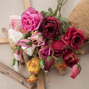 DY1-4527 مصنوعی پھول گلاب گرم، شہوت انگیز فروخت شادی کی سجاوٹ