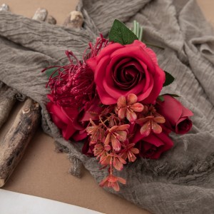 DY1-4563 mākslīgo ziedu pušķis Roze Jauna dizaina dekoratīvs zieds