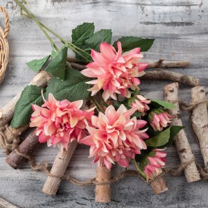 DY1-5380 Kulîlka Artificial Dahlia Hot Selling Flower Backdrop Wall