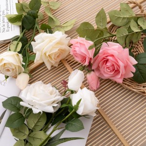 MW59607 Bunga Mawar Buatan Pabrik Penjualan Langsung Pasokan Pernikahan