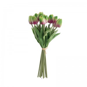 MW54502 זר פרחים מלאכותיים טוליפ מכירת חמה לגינה קישוט חתונה