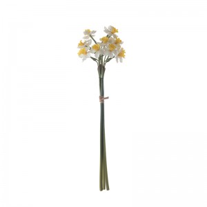 MW18504 Kunsmatige Vyftien Real Touch Narcissus Nuwe Ontwerp Dekoratiewe Blomme en Plante