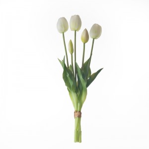 MW18507 Artiffisial Real Touch Tulip Tulip Pum Pen Hyd 40cm Addurn Parti Dyluniad Newydd