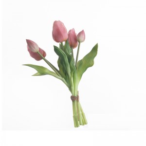 MW18510 Kunstmatige Real Touch vijfkoppige tulpenboeket Nieuw design tuinhuwelijksdecoratie