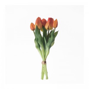 MW18510 Bouquet di tulipani artificiali a cinque teste Real Touch Nuovo design Decorazione di nozze da giardino