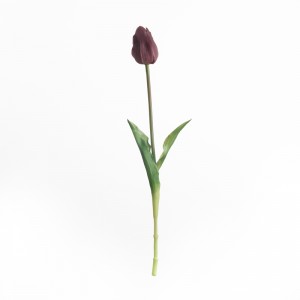 MW18512 कृत्रिम ट्यूलिप एकल शाखा लंबाई 46 सेमी रियल टच मल्टीपल कलर हॉट सेलिंग सजावटी फूल