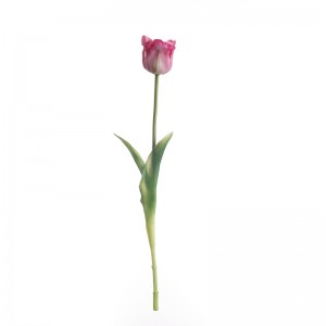 MW18513 umjetni pravi dodir otvoreni tulipan jednostruka dužina 44cm novi dizajn vjenčana dekoracija