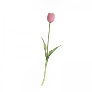 МВ18514 Појединачни лале, укупна дужина 40 цм, вештачки цвет од латекса на додир, вруће продаван украсни цвет