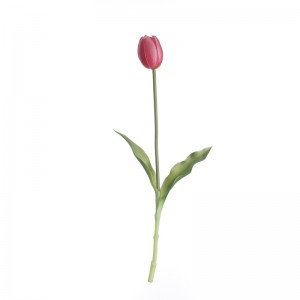 MW18514 Tulip imwe imwe Uburebure Bwuzuye 40cm Nukuri Gukoraho Latex Indabyo Yubukorikori Bishyushye Kugurisha Indabyo nziza.