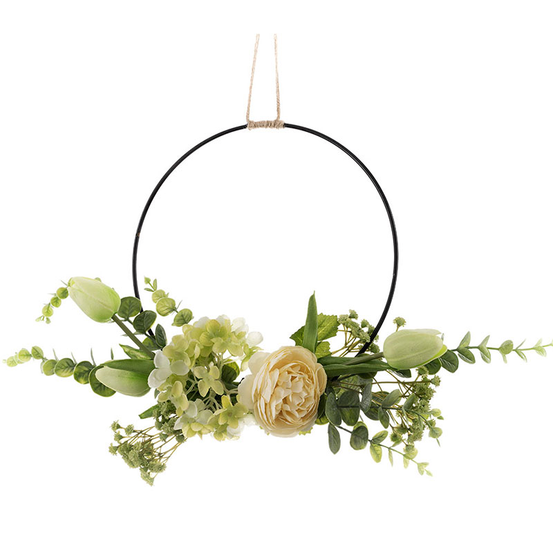 CF01068 Kunstig Lotus Hortensia Tulipankrans Nytt design Blomsterveggbakgrunn