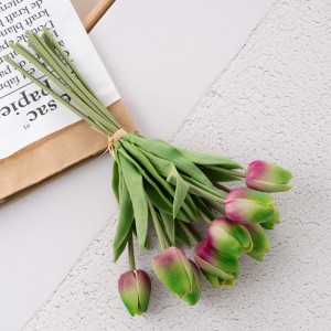 MW54502 atifisyèl flè Bouquet Tulip cho vann jaden maryaj dekorasyon