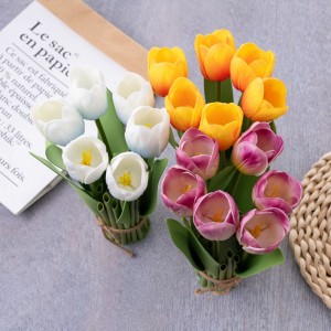 MW54506 Buqetë me lule artificiale Tulipan Qendër Dasmash me cilësi të lartë