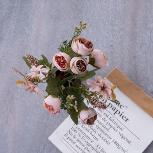 MW57512 Šopek z umetnimi rožami Rose Priljubljeni poročni osrednji deli