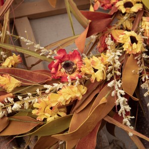 MW61530 Dirbtinių gėlių vainikas Sienų apdaila Karštai parduodamas vestuvių reikmenis