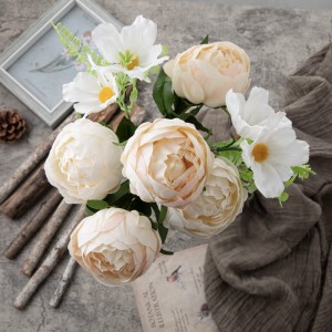 DY1-4551 ດອກໄມ້ທຽມ bouquet Peony ການອອກແບບໃຫມ່ດອກໄມ້ພື້ນຫລັງ
