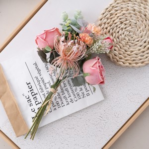 DY1-6623 Umelé kvetinové kytice Rose Lacné svadobné ozdoby