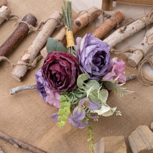 MW55742 Bouquet Flower Artificial Rose Popular Wedding Centerpieces
