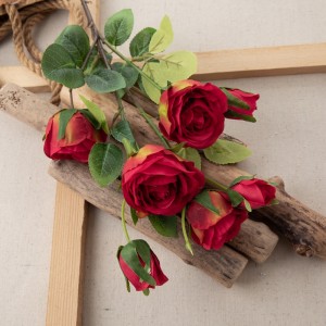 MW69514 ดอกไม้ประดิษฐ์ Camellia rose ดอกไม้ผ้าไหมคุณภาพสูง
