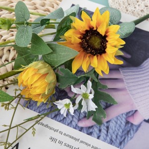 DY1-3605 Umelé kvetinové kytice Slnečnica Vysoko kvalitné svadobné ozdoby