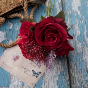 DY1-4599 Artificial Flower Bouquet Rose Cheap Wedding Decoration