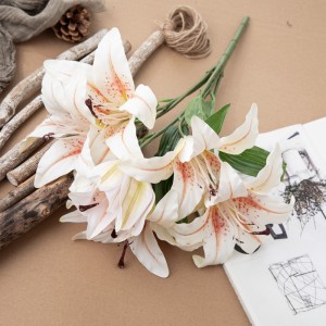 DY1-4730 Artificial Flower Bouquet Lily ဒီဇိုင်းသစ် ပါတီအလှဆင်ခြင်း။