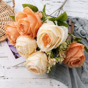 ДИ1-4978 Вештачки цветни букет ружа Висококвалитетни венчани централни делови