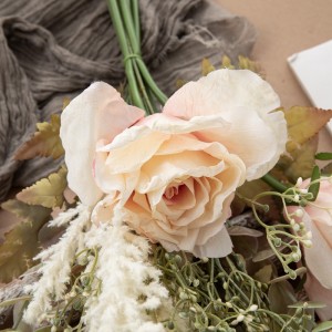 DY1-5304 Ramo de flores artificiales Rosa Decoraciones festivas de alta calidad