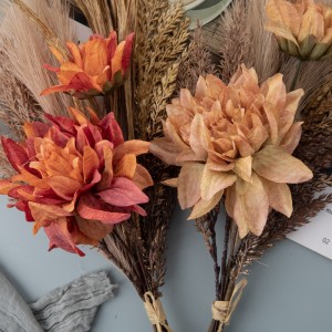 DY1-5508 Buqetë me lule artificiale Dahlia Factory Shitje e drejtpërdrejtë Furnizimi dasmash