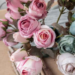 DY1-5520 ดอกไม้ประดิษฐ์ดอกกุหลาบขายร้อนตกแต่งสวนงานแต่งงาน