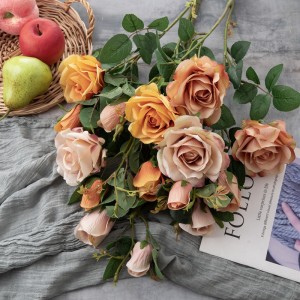 DY1-5719 Фабрика за рози за вештачко цвеќе Директна продажба на свадбени централи