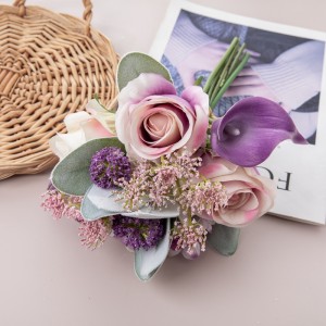 Bouquet de roses artificielles, décorations festives, offre spéciale, DY1-6129