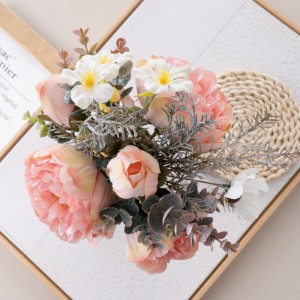 DY1-6406 Buchet de flori artificiale Bujor de fabrică Vânzare directă Flori de mătase