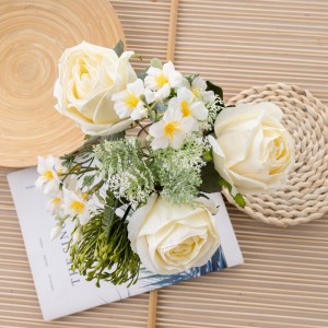 DY1-6486 ດອກໄມ້ທຽມ Bouquet Rose ໂຮງງານຂາຍໂດຍກົງການສະຫນອງ Wedding